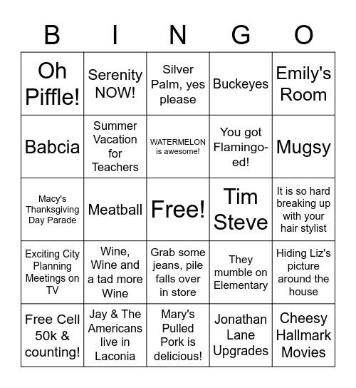 Sinister 6 BINGO #4 Bingo Card