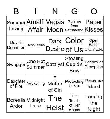 Hot Mojave Knights Bingo Card
