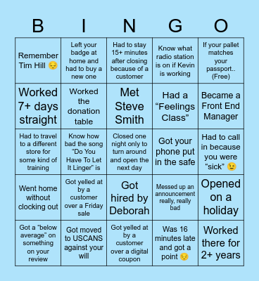 Food City 😤 Bingo Card