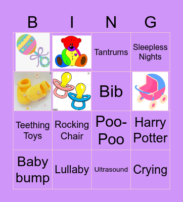 Riddhi's Baby Shower Bingo Card