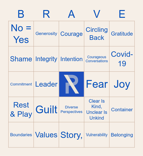 Brave Bingo Card