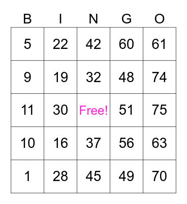 Temple MCPB Bingo Card