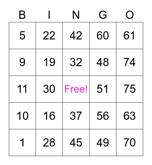 Temple MCPB Bingo Card