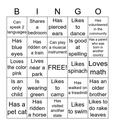 Girl Scout Bingo! Bingo Card