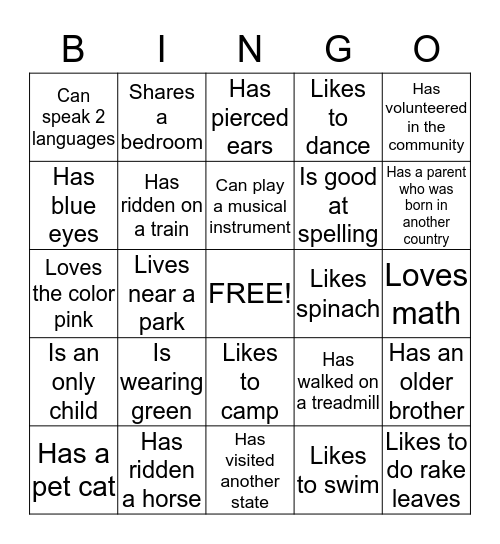 Girl Scout Bingo! Bingo Card