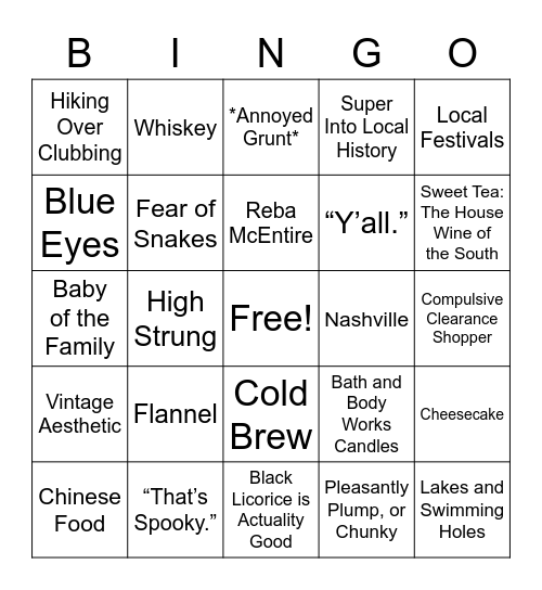 How Similar Are You to Jimmy Bingo Card