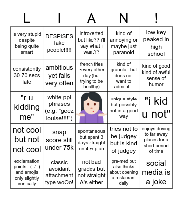 HOW SIMILAR ARE YOU TO Bingo Card
