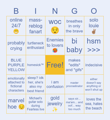 🤷🏾‍♀️ Lee Bingo Card