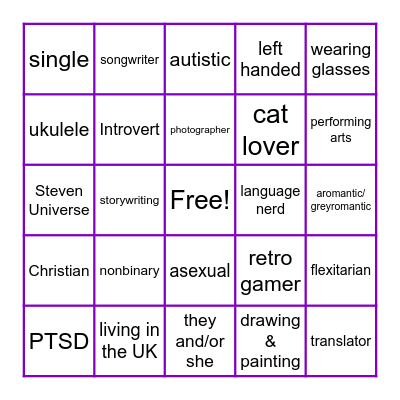 How similar are you to Bingo Card