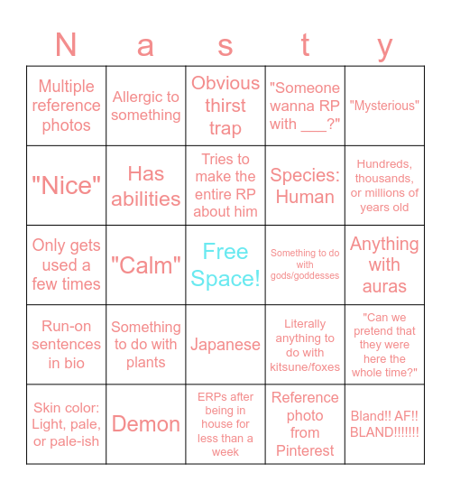 Cobra OC Bingo! Bingo Card