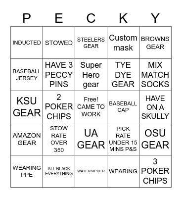 DCL2 Bingo Card