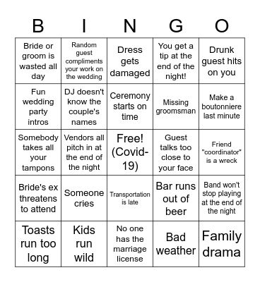 This Has Happened! Bingo Card