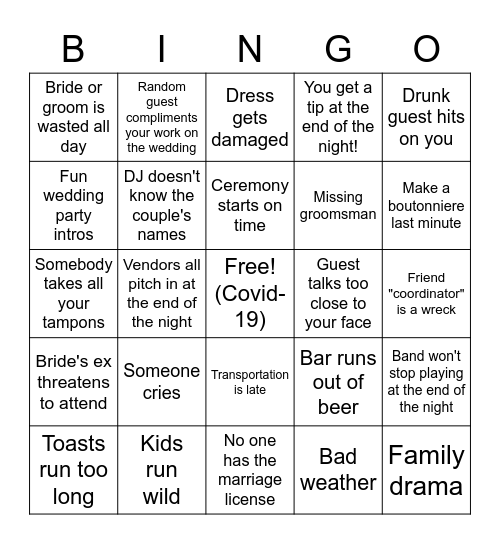 This Has Happened! Bingo Card