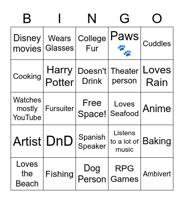 Cúgaru's Bingo Board Bingo Card