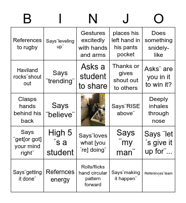 BINJO Bingo Card