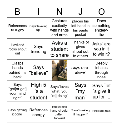 BINJO Bingo Card