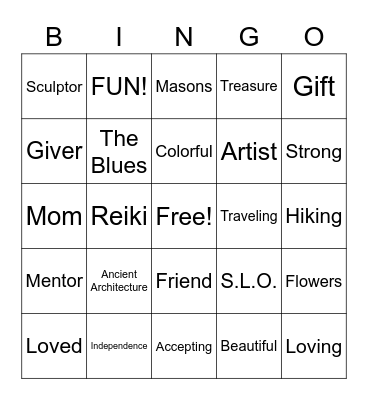 Elaine Bingo Card
