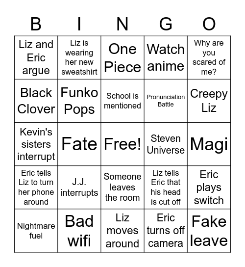 Discord Bingo Card