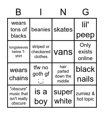 eboy bingo Card