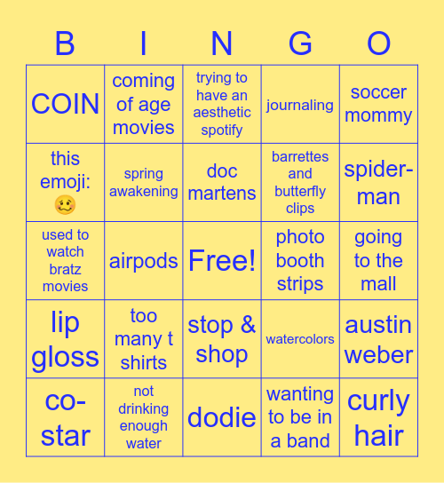 tengoallergies bingo 2 Bingo Card