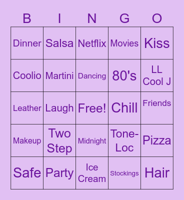 GIRLS' NIGHT Bingo Card