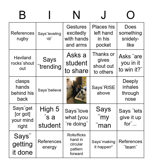 BINJO Bingo Card
