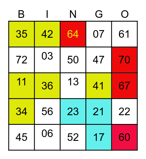 Community Bingo Card