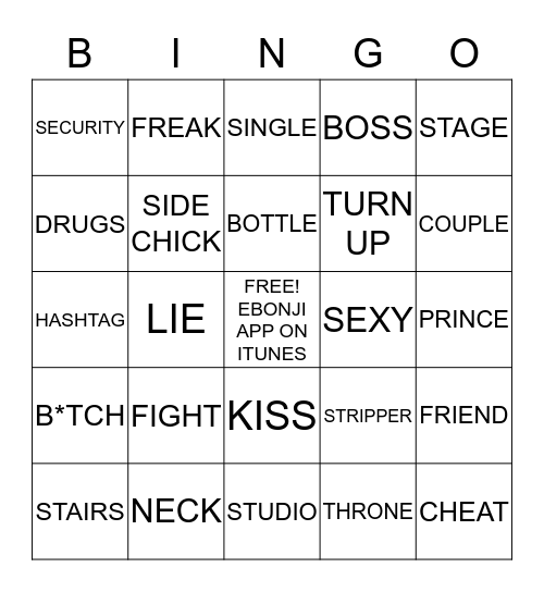 LOVE & HIP HOP ATL REUNION PART 3 Bingo Card