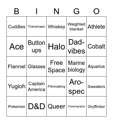 Morgan Bingo Card