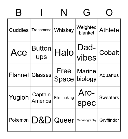 Morgan Bingo Card