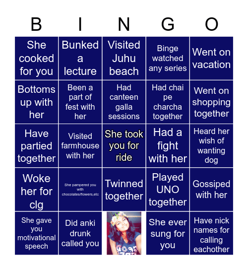 21st B'day Bingo for Anki❤❤ Bingo Card
