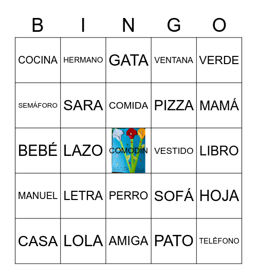 BINGO SARA Bingo Card