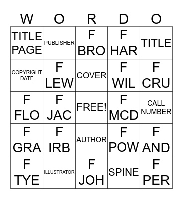 CALL NUMBERS Bingo Card