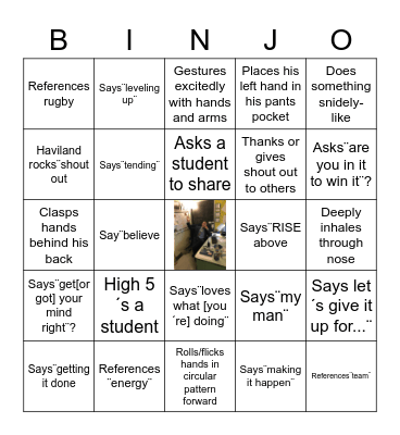 BINJO Bingo Card