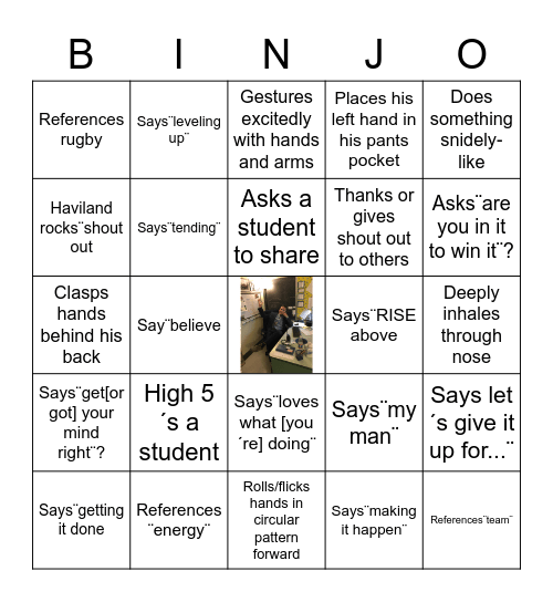 BINJO Bingo Card
