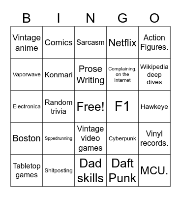 Ravens mouse Bingo Card