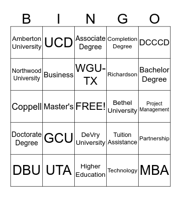 SAMSUNG Bingo Card