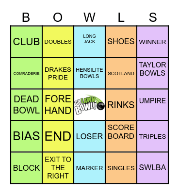 L A W N Bingo Card