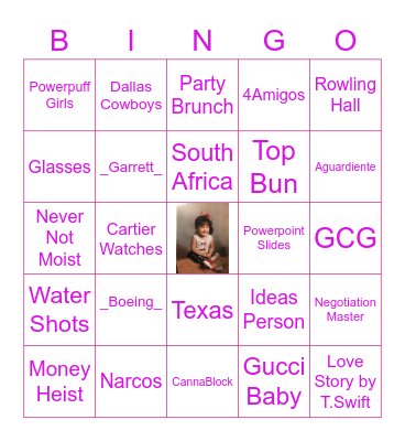 Happy Birthday Jackie Bingo Card