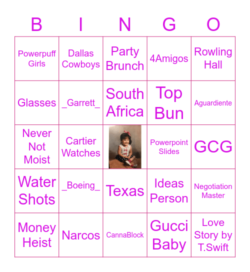 Happy Birthday Jackie Bingo Card
