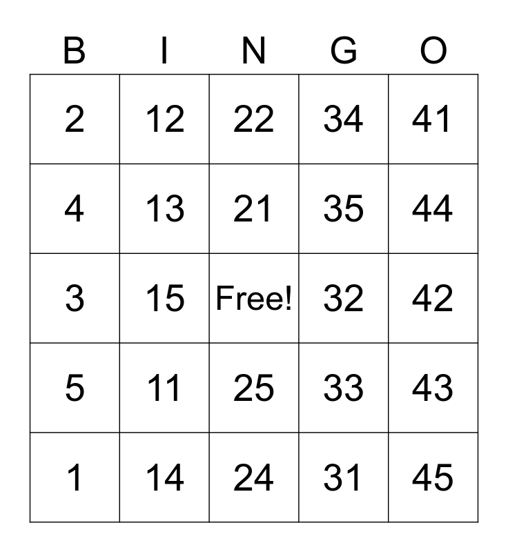 Amazon Prime Gift Circle Bingo Card