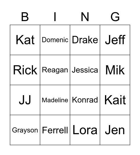 Totally Quarantine Family Bingo Card