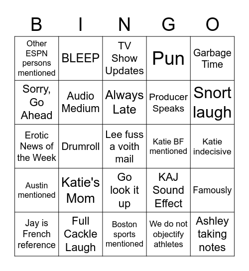 Sports? Bingo Card