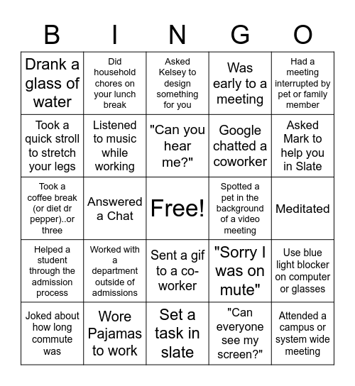 office bingo
