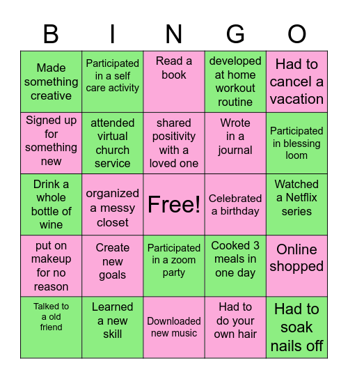 Chapter 26: AccrediAH BINGO Card