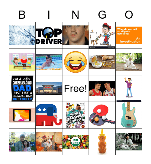 Old Man BINGO! Bingo Card