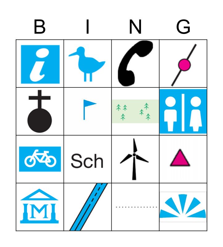 Play 1st Harwell Scouts - Map Symbol Bingo Online | BingoBaker