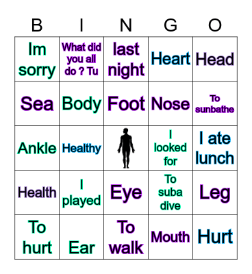 Spanish bingo 2 Bingo Card