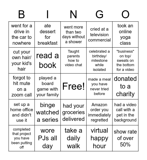 Charleston Dorchester  Bingo Card