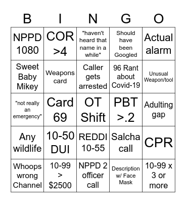 4/20-4/27 Bingo Card